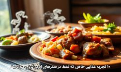 ۱۰ تجربه غذایی خاص که فقط در سفرهای ایران‌گردی می‌یابید