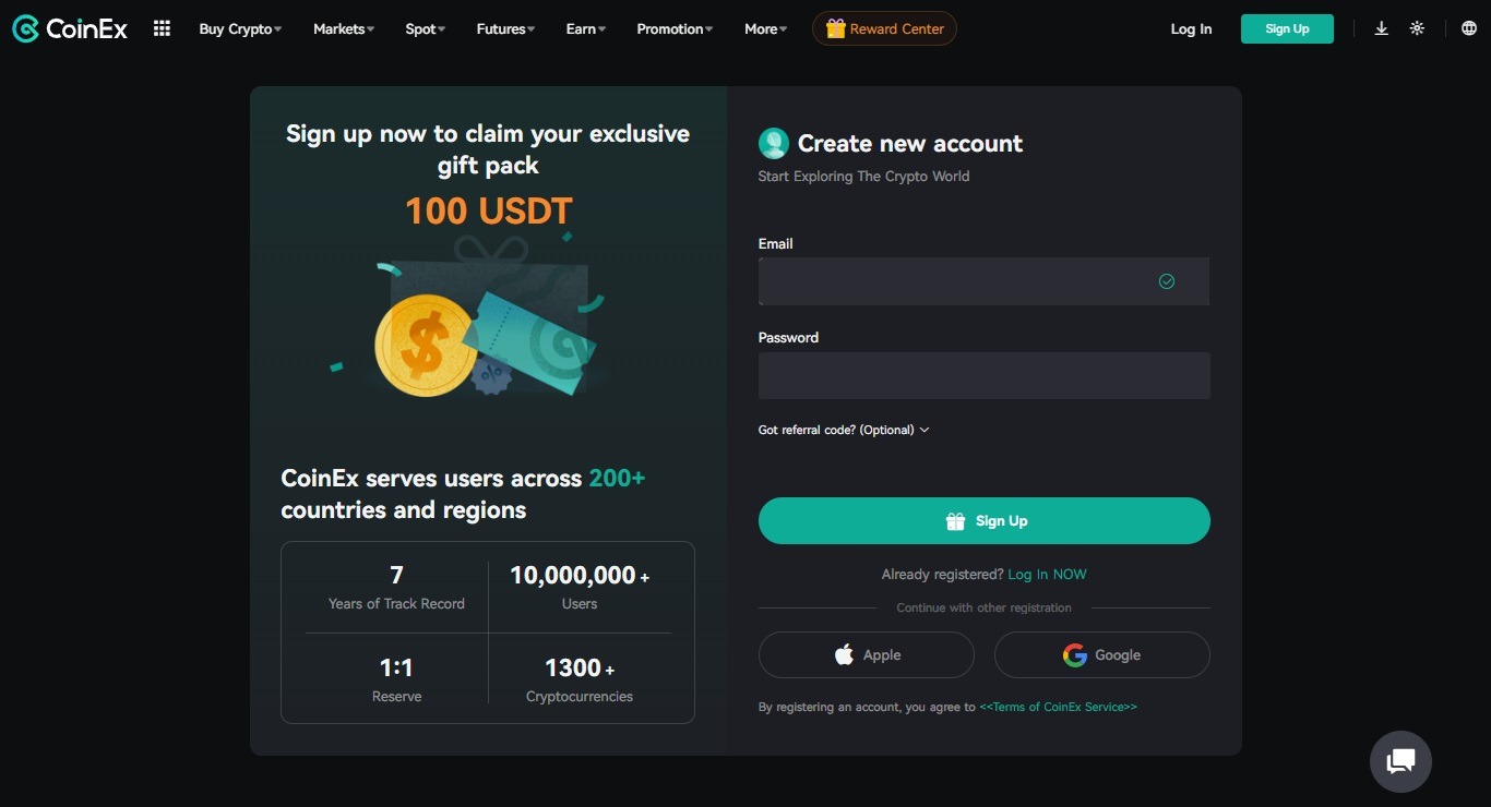 مراحل ثبت‌نام و ساخت حساب در صرافی کوینکس