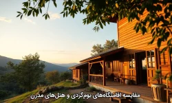 مقایسه اقامتگاه‌های بوم‌گردی و هتل‌های مدرن