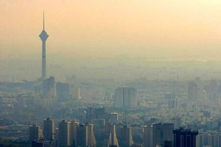 شاخص آلودگی هوای تهران امروز شنبه ۸ آذر ۱۴۰۴
