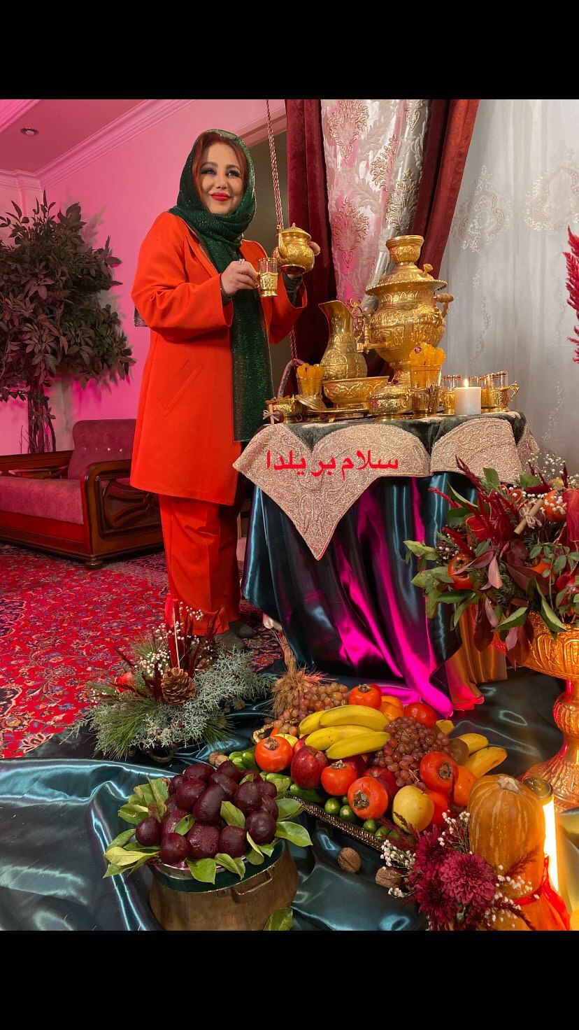 بهنوش بختیاری به پیشواز یلدا رفت