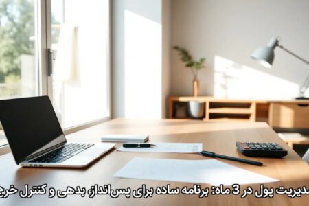 مدیریت پول در 3 ماه: برنامه ساده برای پس‌انداز، بدهی و کنترل خرج