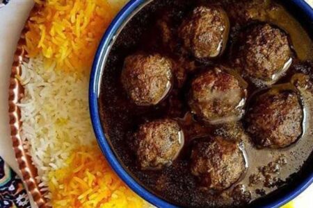 طرز تهیه خورش فسنجان مجلسی با گوشت قلقلی