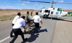 انتقال مصدوم سقوط از ارتفاع‌ با هواپیمای اورژانس استان تهران