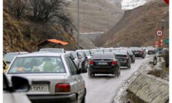 بارش برف و باران در ۷ استان / ترافیک هراز و چالوس سنگین شد