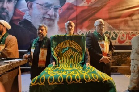 استقبال مردم ایرانشهر از کاروان خدام رضوی