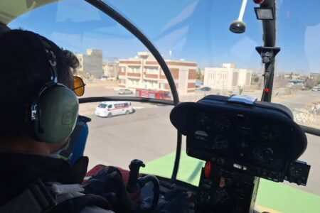 اورژانس تهران: صدای بالگرد در جنوب پایتخت جای نگرانی ندارد