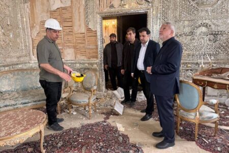 بازدید وزیر میراث‌فرهنگی از کاخ سعدآباد