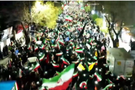 تصاویر هوایی از حماسه آفرینی مردم ارومیه در شب های اقتدار ملی