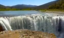 حجم آب در دشت بیلو ۱۵ کیلومتری مریوان
