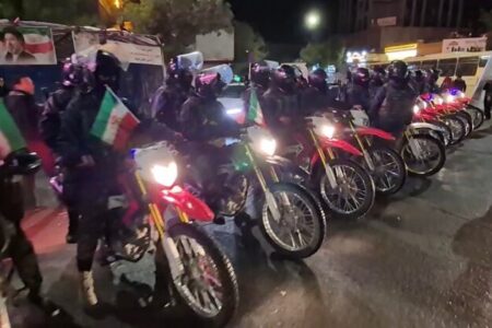 رژه موتوری بسیجیان در قوچان