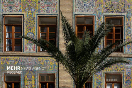 پایان عملیات حفاظت اضطراری تزئینات ایوان تخت مرمر کاخ گلستان