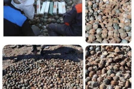 کشف و خنثی‌سازی ۹ هزار و پانصد بمبلت بجامانده از جنگ + عکس