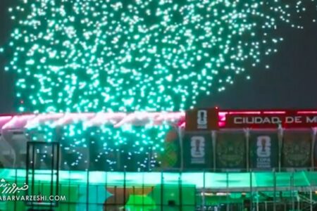 تمرین افتتاحیه جام جهانی با صدها پهپاد نورانی + عکس