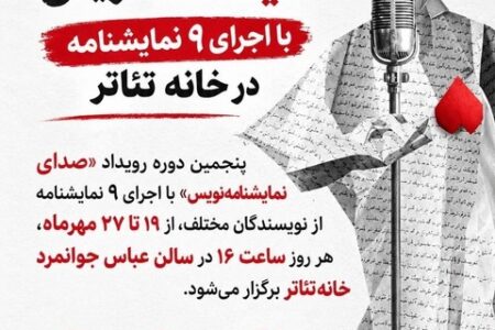 «صدای نمایشنامه‌نویس» با اجرای ۹ نمایشنامه در خانه تئاتر